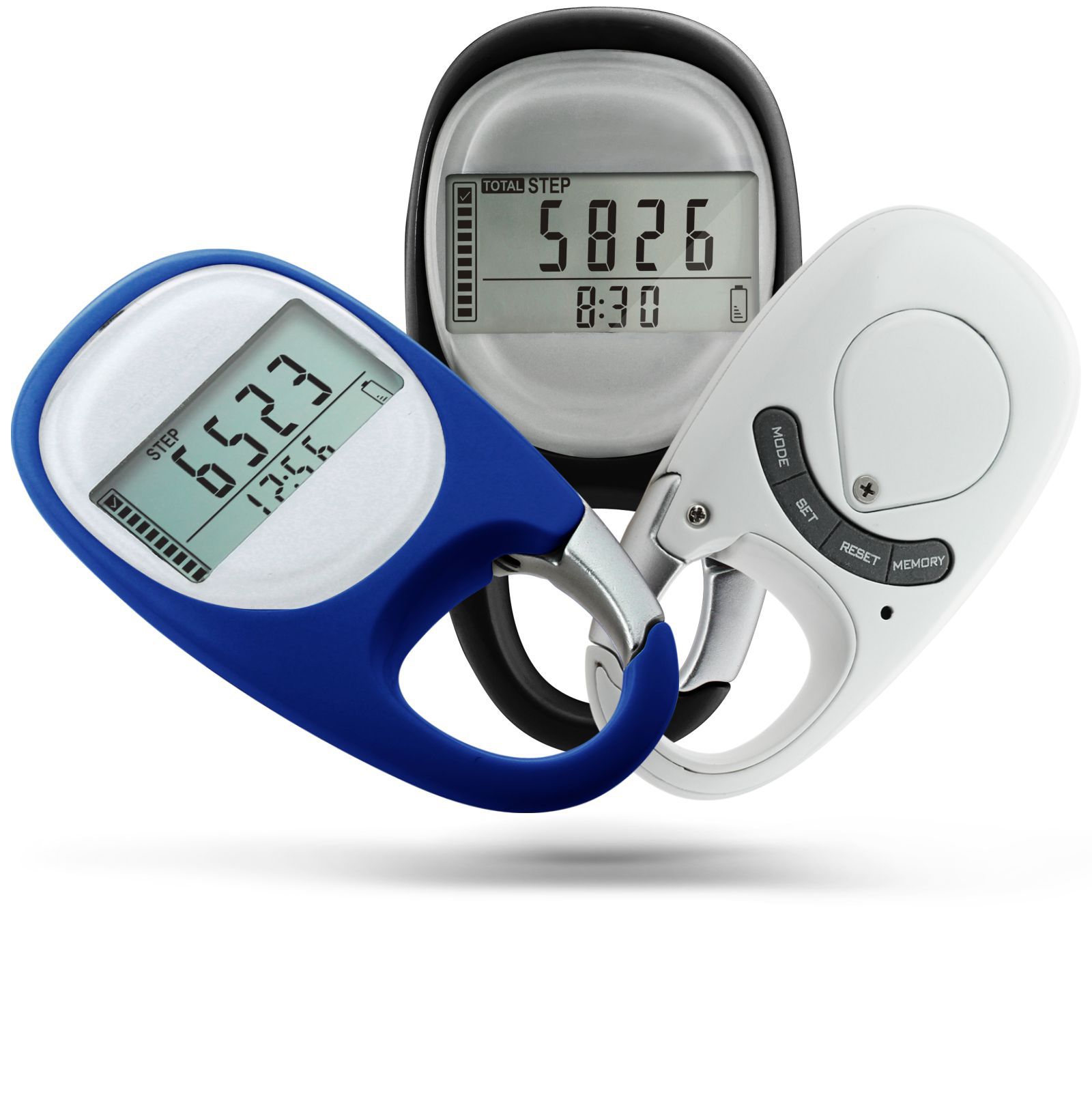 Climbing Button Carabiner Pedometer 3D Pedometer Pedometer Keychain Pedometer Electronic Pedometer
