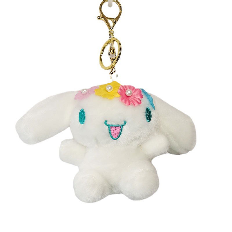 Big Ear Dog Cinnamoroll Babycinnamoroll Little White Plush Doll Cute Girls&#039; Bags Small Pendant Doll Toy Doll Keychain