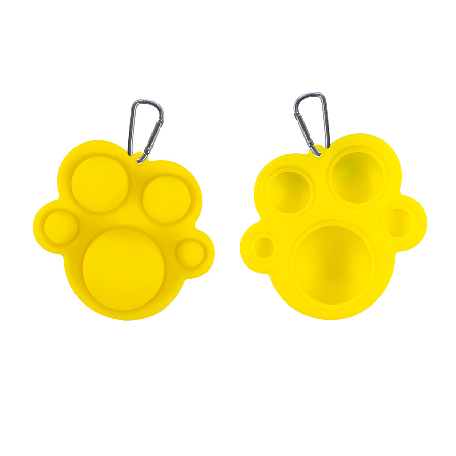 Fidget Simple Dimple Toy Keychain Pendant Deratization Pioneer Silicone Pressure Reduction Toy Hand-Shaped Brush