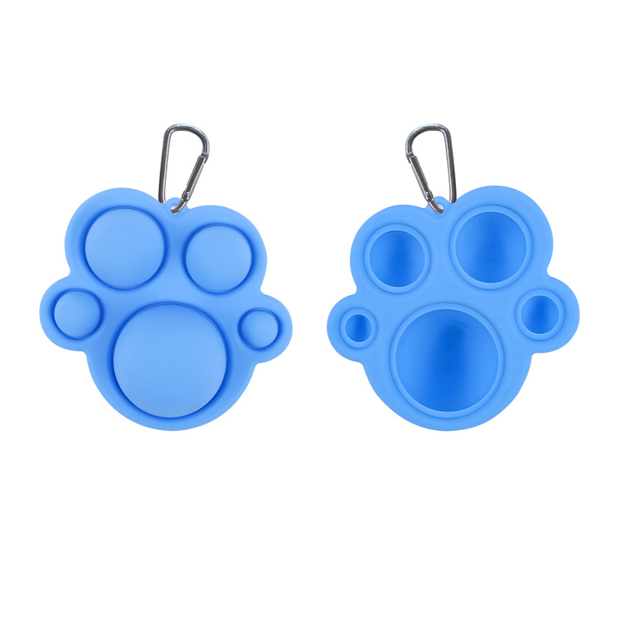 Fidget Simple Dimple Toy Keychain Pendant Deratization Pioneer Silicone Pressure Reduction Toy Hand-Shaped Brush
