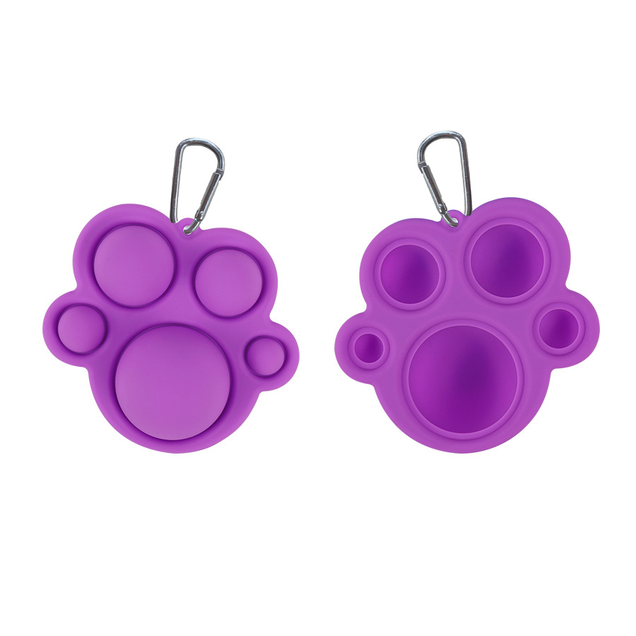 Fidget Simple Dimple Toy Keychain Pendant Deratization Pioneer Silicone Pressure Reduction Toy Hand-Shaped Brush