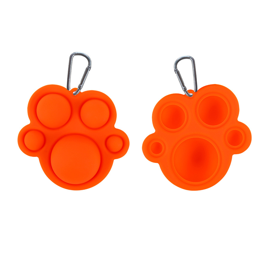Fidget Simple Dimple Toy Keychain Pendant Deratization Pioneer Silicone Pressure Reduction Toy Hand-Shaped Brush