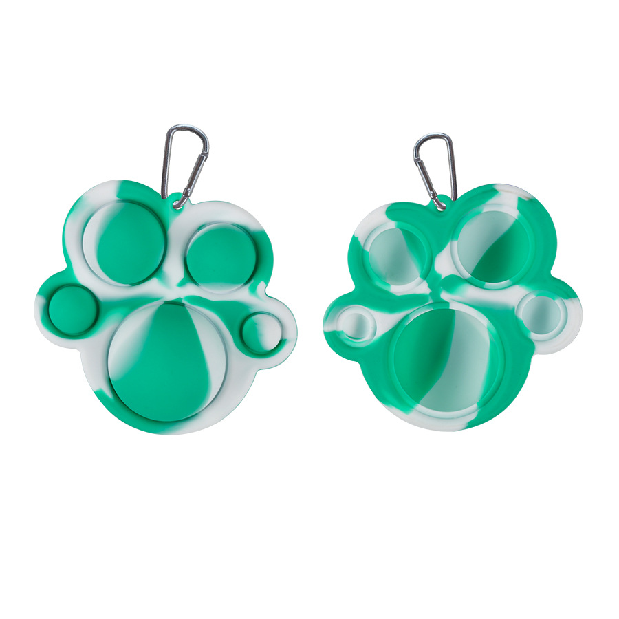 Fidget Simple Dimple Toy Keychain Pendant Deratization Pioneer Silicone Pressure Reduction Toy Hand-Shaped Brush