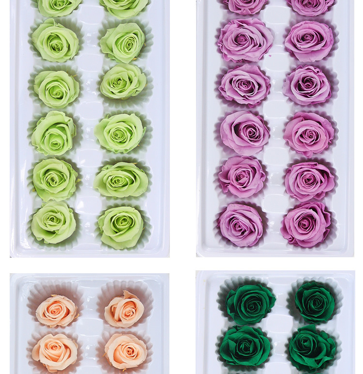 Grade Preserved Fresh Flower Keychain Making Car Hanging Accessories Gift Box Flowers DIY Auxiliary Materials Garland