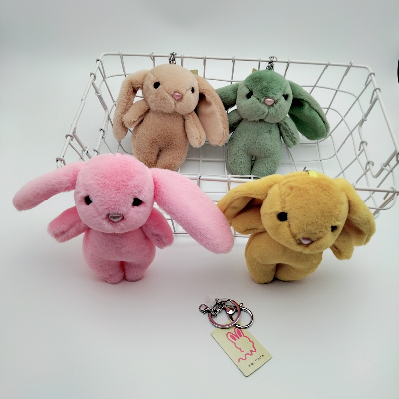 Internet Celebrity Korean Cute Long Eared Rabbit Keychain Plush Bunny Pendant Doll Wedding Favors Bag Ornaments for Internet Celebrity Korean Cute Long Eared Rabbit Keychain Plush Bunny Pendant Doll Wedding Favors Bag Ornaments for