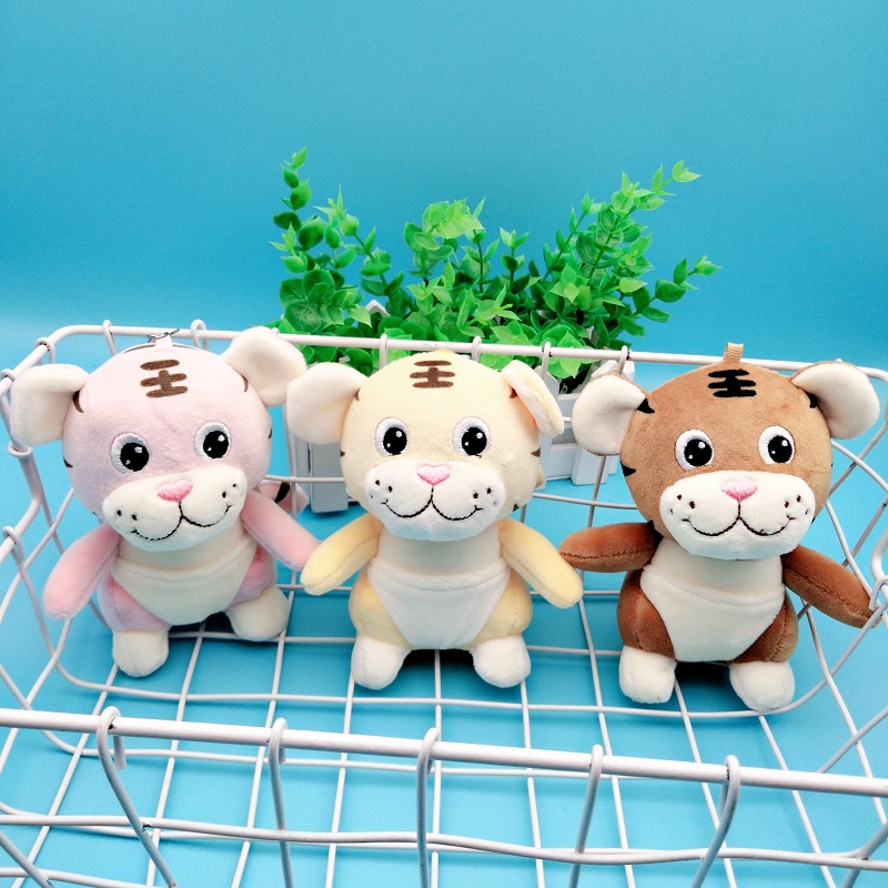 New Cartoon Little Tiger Stuffed Toy Pendant Keychain Doll and Bag Ornaments Annual Meeting Wedding Throws Gifts New Cartoon Little Tiger Stuffed Toy Pendant Keychain Doll and Bag Ornaments Annual Meeting Wedding Throws Gifts