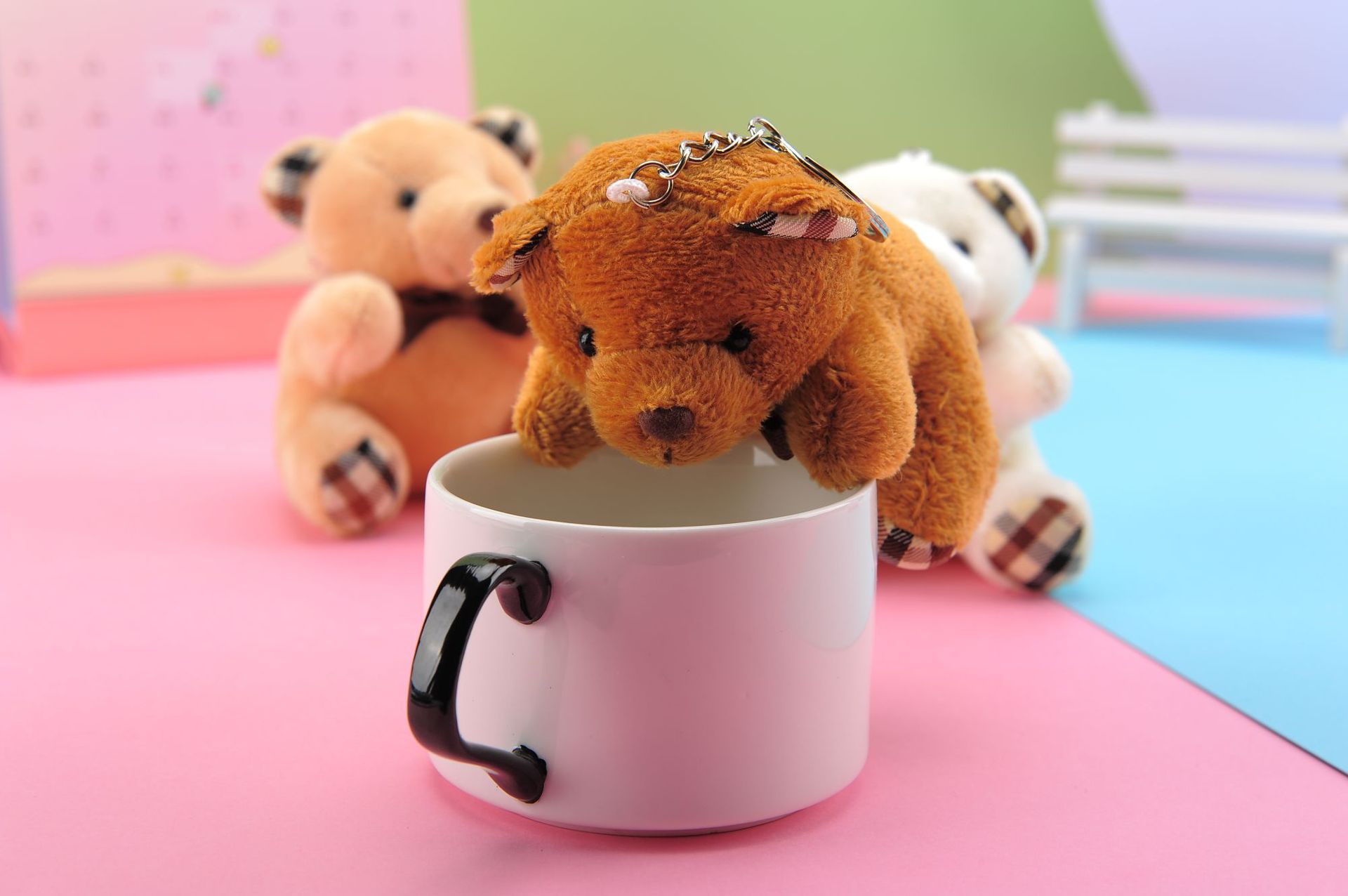New Cute Little Bear Plush Toys Keychain Doll Pendant Children's Toy Wedding Drip Small Gift Wholesale New Cute Little Bear Plush Toys Keychain Doll Pendant Children's Toy Wedding Drip Small Gift Wholesale