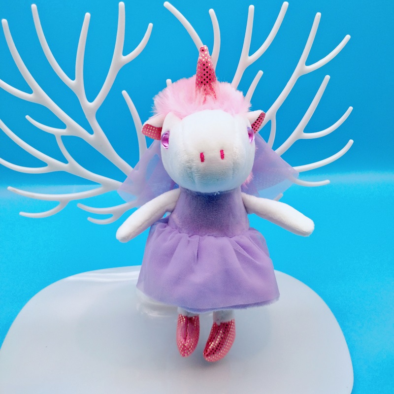 New Internet Celebrity Wedding Dress Unicorn Doll Pendant Cute Plush Toy Mini Pendant Bag Keychain Ornaments
