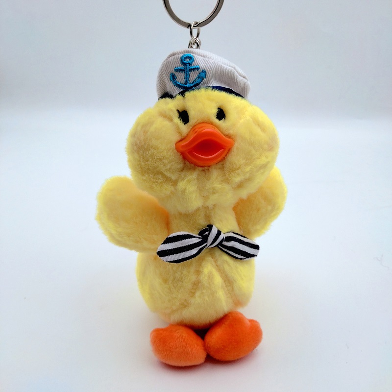 Cute Little Duck Pendant Navy Duck Plush Toy Doll Duck Keychain Wedding Throws Gift Doll Cute Little Duck Pendant Navy Duck Plush Toy Doll Duck Keychain Wedding Throws Gift Doll