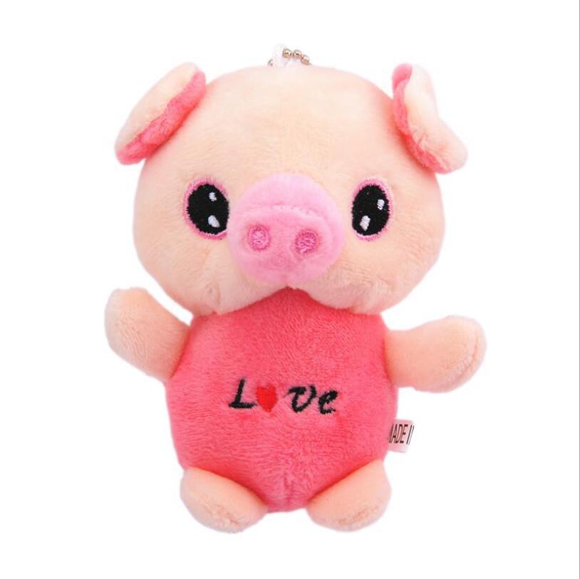 2021 New Pig Plush Pendant Keychain Wedding Throws Small Gift Night Market Toy Small Gift Wholesale
