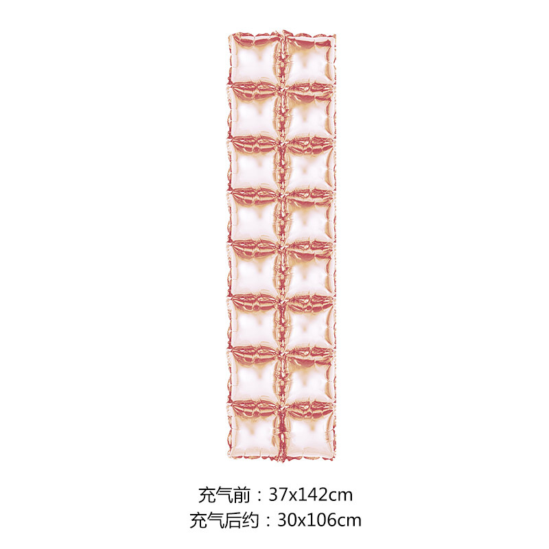 New Aluminum Balloon Background Wall Double Row Square Tinsel Curtain Aluminum Foil Balloon Party Decoration Layout Balloon Manufacturer
