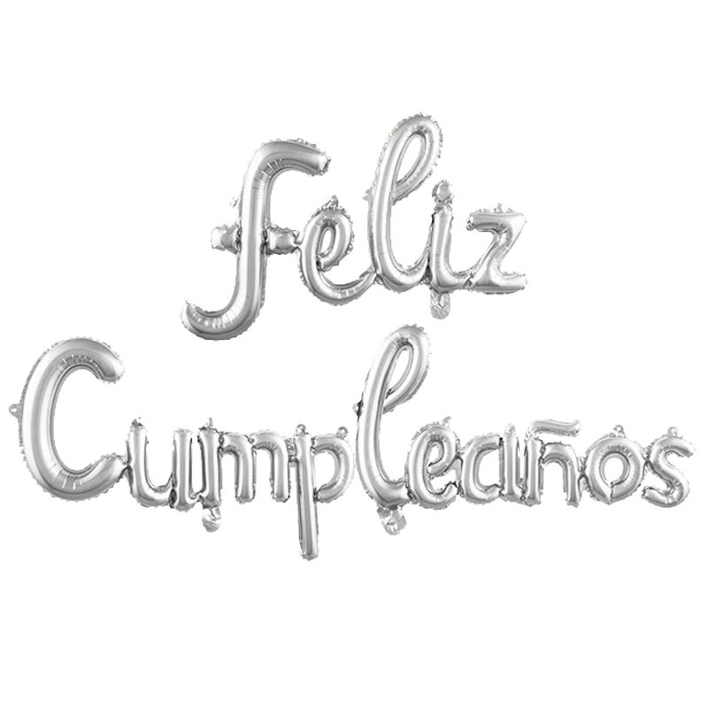 16-inch Spanish birthday letter balloon suit
