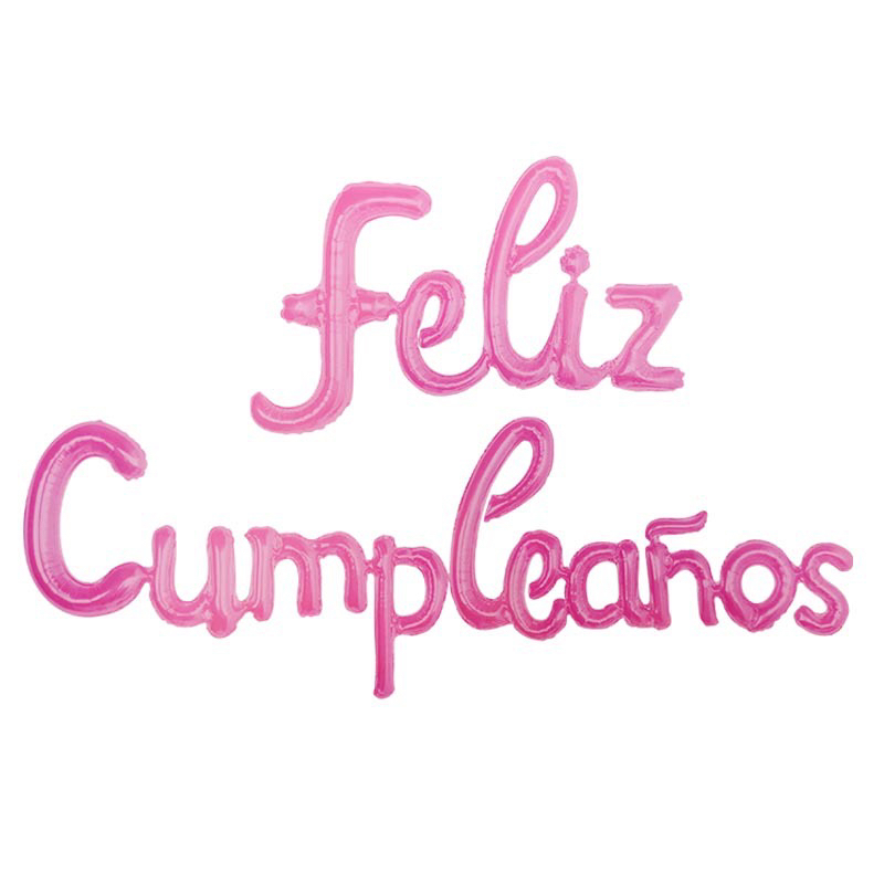 16-inch Spanish birthday letter balloon suit