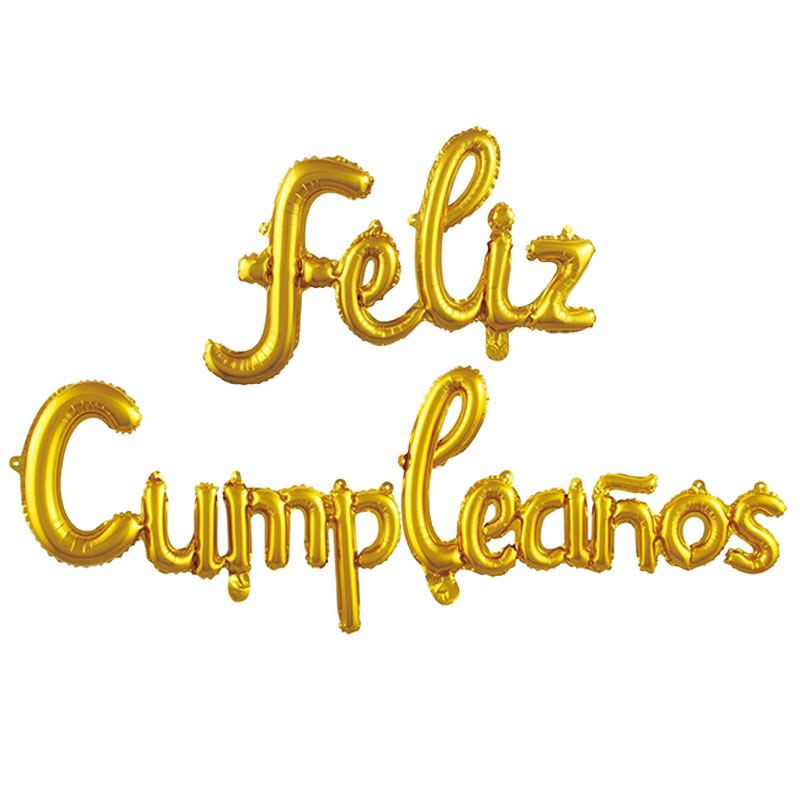 16-inch Spanish birthday letter balloon suit