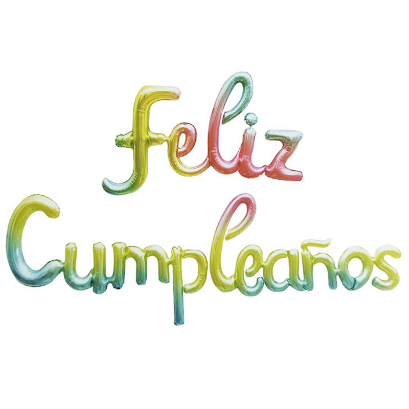 16-inch Spanish birthday letter balloon suit
