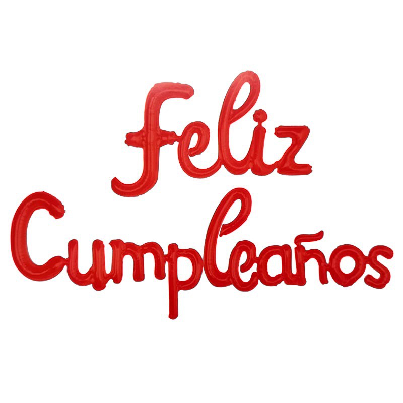 16-inch Spanish birthday letter balloon suit