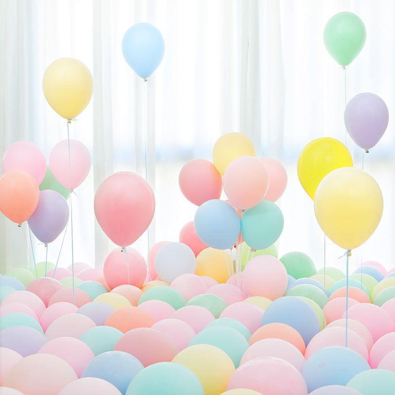 Macaron Balloon 18-Inch 12-Inch 10-Inch Rubber Balloons Holiday Wedding Party Balloon Wedding Room Decoration Balloon