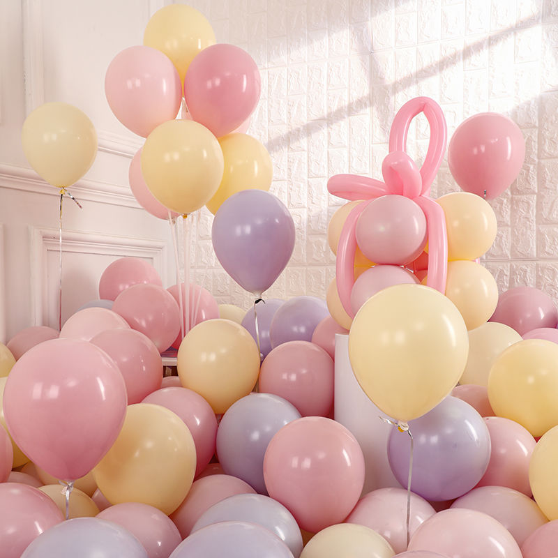 Macaron Balloon 18-Inch 12-Inch 10-Inch Rubber Balloons Holiday Wedding Party Balloon Wedding Room Decoration Balloon