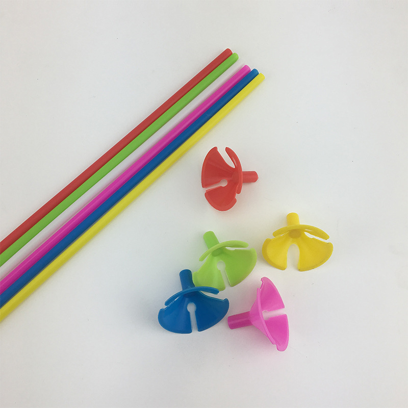 Festival supplies Plastic strut 40cm white balloon tow