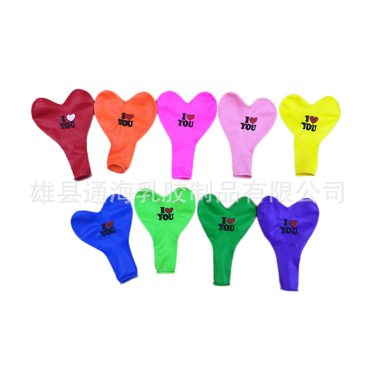 Factory Direct Sales 2.2G Thickened Chicken Hearts Love You Wedding Celebration Decoration Peach Heart Balloon Photo Decoration Heart-Shaped Balloon