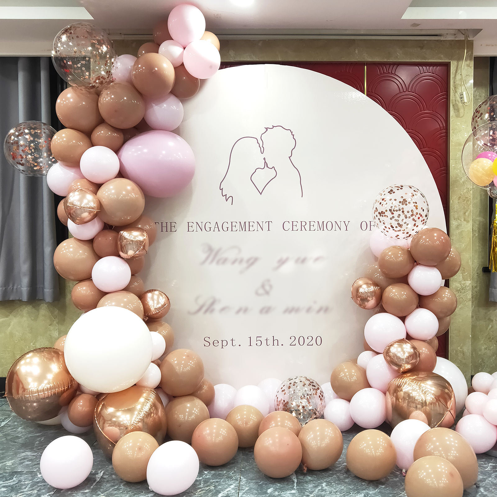18-Inch Retro Balloon Wedding Ceremony and Wedding Room Party Decoration Wedding Arch Celebration Birthday Balloon Retro Balloon Wholesale