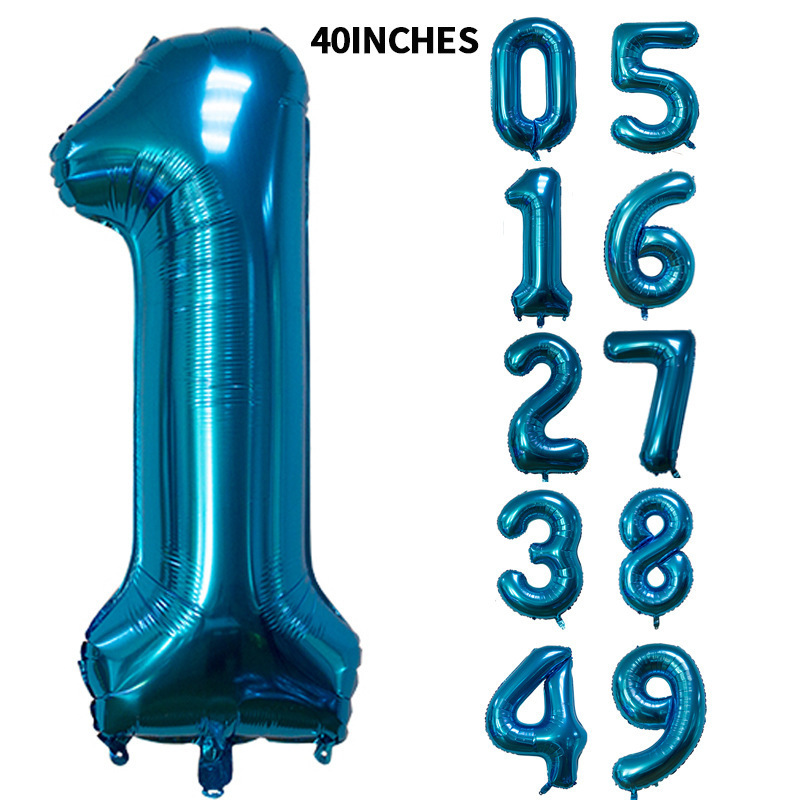 Gold and Silver Rose Gold 40-Inch Digital Thin Aluminum Balloon 40-Inch Digital Balloon Birthday Party Decoration Helium Balloon Gold and Silver Rose Gold 40-Inch Digital Thin Aluminum Balloon 40-Inch Digital Balloon Birthday Party Decoration Helium Balloon