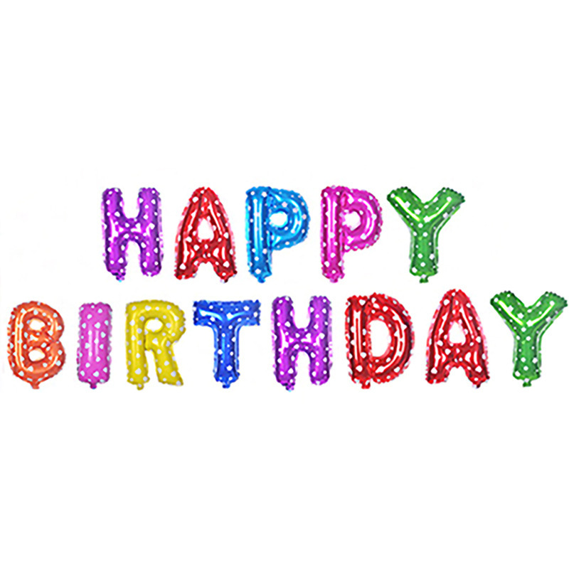 Happy Birthday Balloon Lettered Aluminum Balloon Party Accessories Wedding Set Balloon Birthday Balloon Package Happy Birthday Balloon Lettered Aluminum Balloon Party Accessories Wedding Set Balloon Birthday Balloon Package