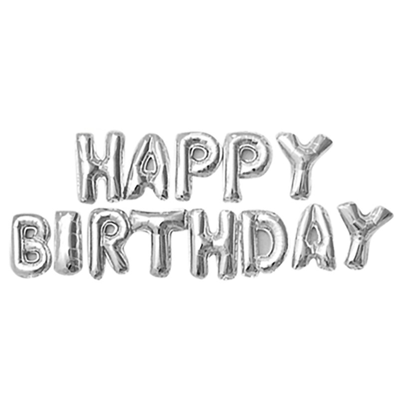 Happy Birthday Balloon Lettered Aluminum Balloon Party Accessories Wedding Set Balloon Birthday Balloon Package
