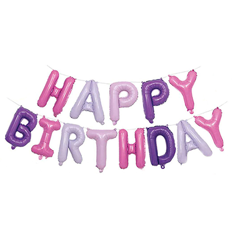 Happy Birthday Balloon Lettered Aluminum Balloon Party Accessories Wedding Set Balloon Birthday Balloon Package Happy Birthday Balloon Lettered Aluminum Balloon Party Accessories Wedding Set Balloon Birthday Balloon Package