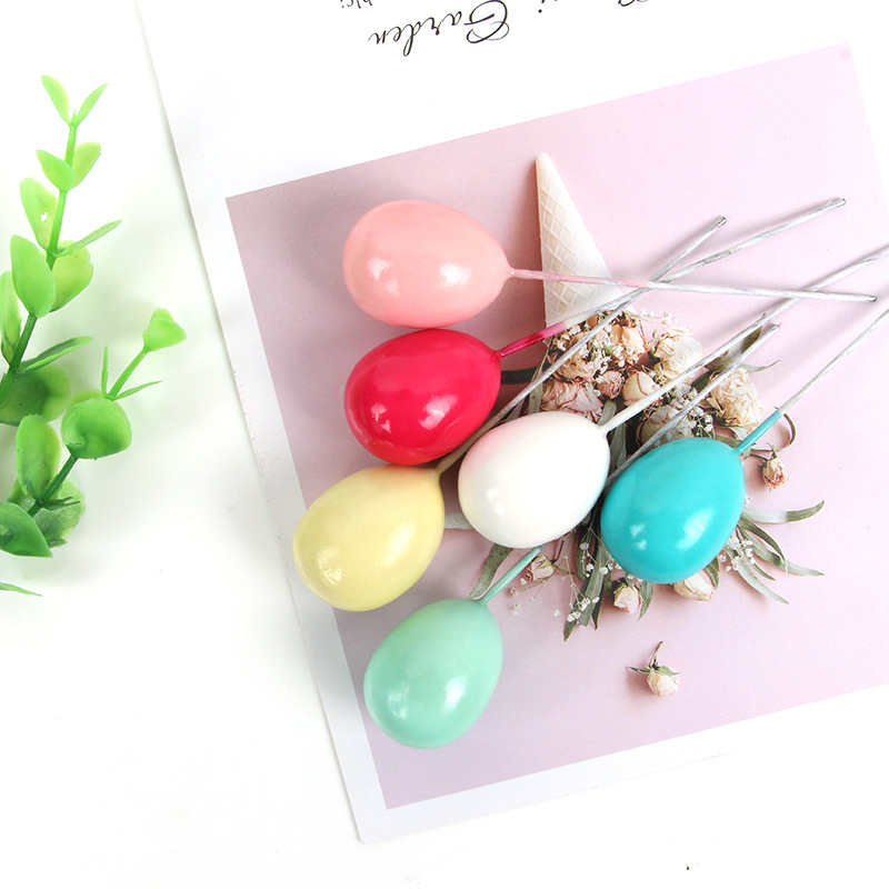 Cake Decoration Creative Colorful Balloon Pattern 6 Pieces Set Cake Decoration Accessories