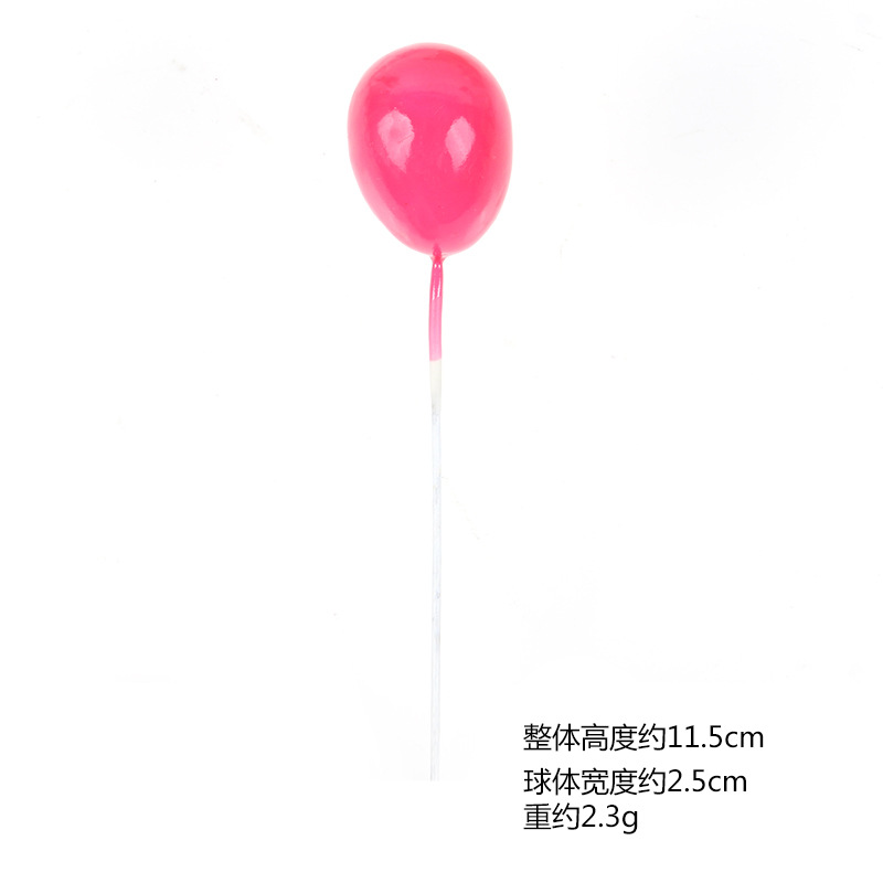 Cake Decoration Creative Colorful Balloon Pattern 6 Pieces Set Cake Decoration Accessories