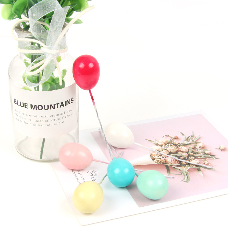 Cake Decoration Creative Colorful Balloon Pattern 6 Pieces Set Cake Decoration Accessories