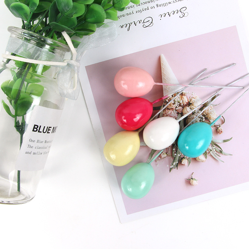 Cake Decoration Creative Colorful Balloon Pattern 6 Pieces Set Cake Decoration Accessories