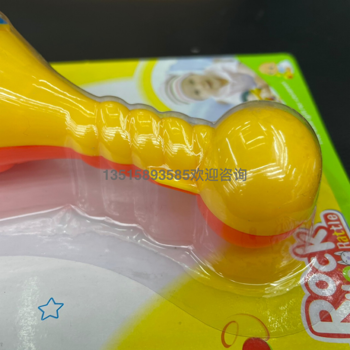Rattle Stick Children&#039;s Balloon Stick Stick Floating Carving Baby Rattle Rattle Double-Sided High Saturation Eye-Catching Children&#039;s Educational Play