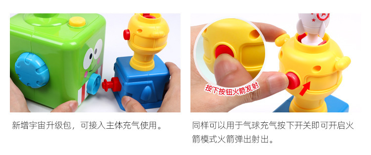 Balloon Hybrid Power Automobile Toy Press Power Balloon Car Educational Kindergarten Early Educational Teaching Aid