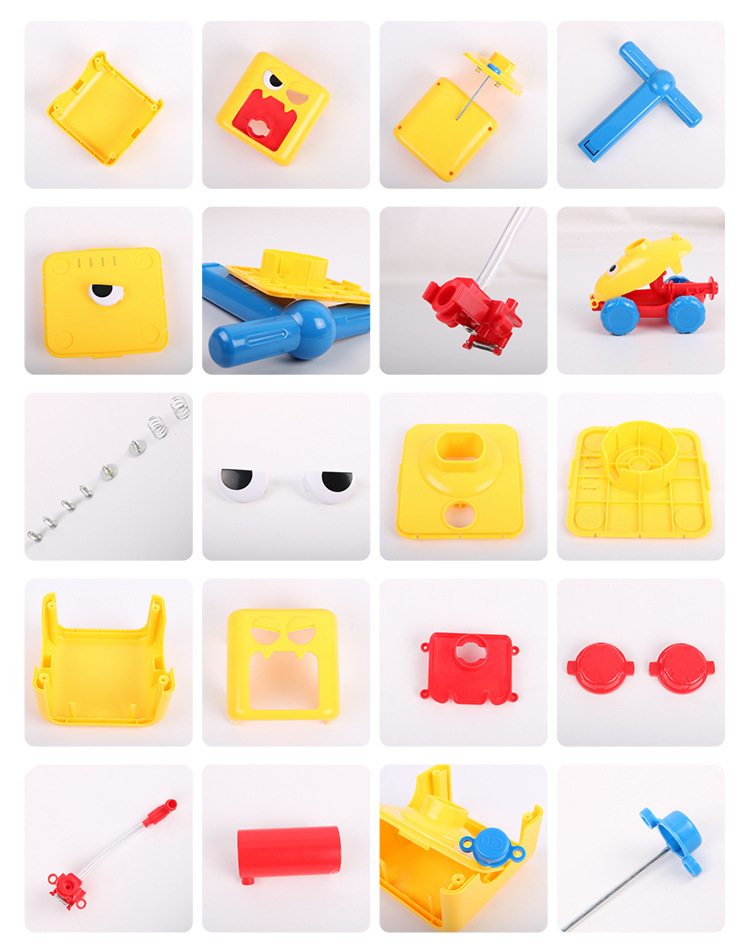 Balloon Hybrid Power Automobile Toy Press Power Balloon Car Educational Kindergarten Early Educational Teaching Aid