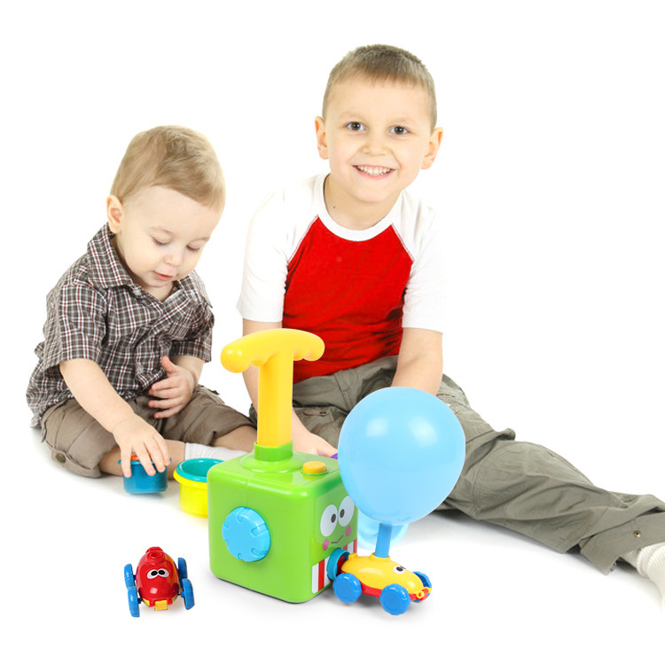 Balloon Hybrid Power Automobile Toy Press Power Balloon Car Educational Kindergarten Early Educational Teaching Aid