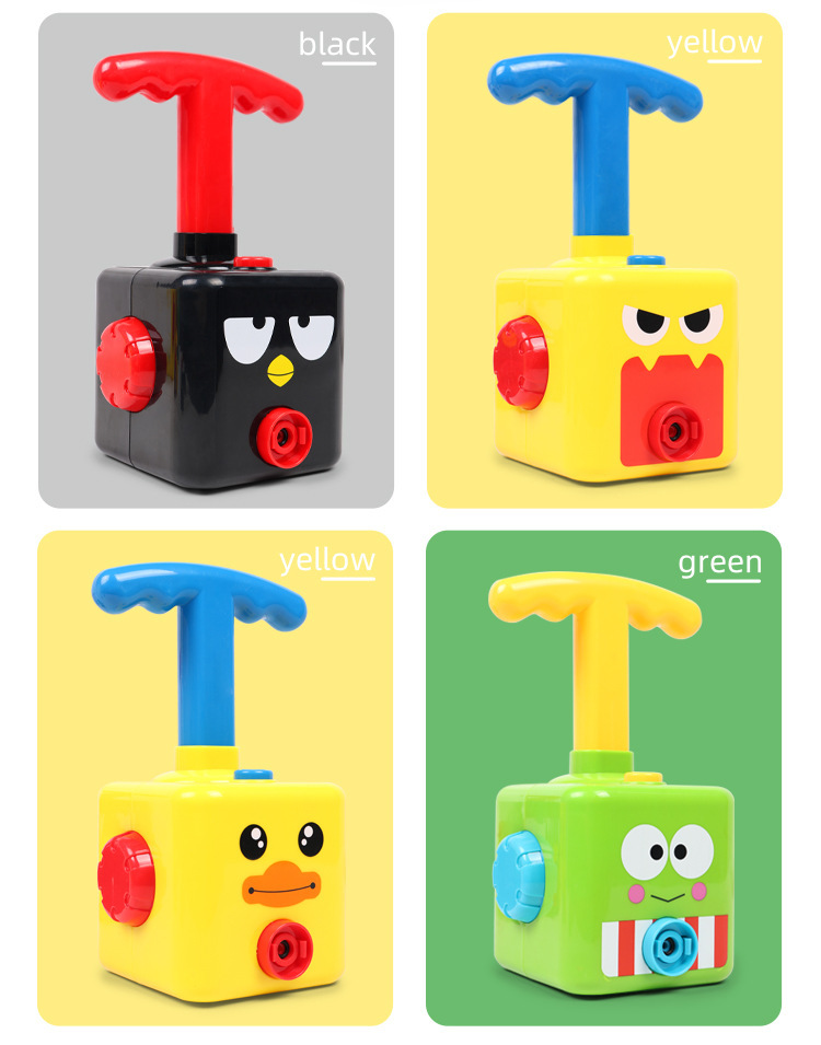 Balloon Hybrid Power Automobile Toy Press Power Balloon Car Educational Kindergarten Early Educational Teaching Aid