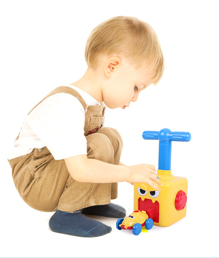 Balloon Hybrid Power Automobile Toy Press Power Balloon Car Educational Kindergarten Early Educational Teaching Aid