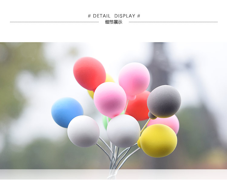 Colorful Balloon Pattern Car Decoration Cute Mini Car Light Clay Balloon Cartoon Car Creativity Interior Decorations