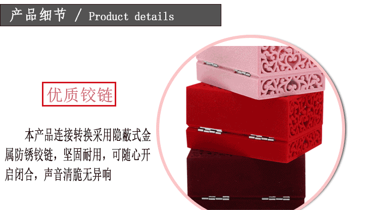 Flannelette jewelry box ring box pendant box bracelet box manufacturer direct sales accessories box set box gift box Flannelette jewelry box ring box pendant box bracelet box manufacturer direct sales accessories box set box gift box