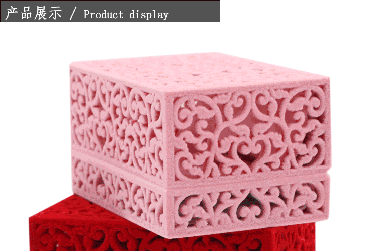 Flannelette jewelry box ring box pendant box bracelet box manufacturer direct sales accessories box set box gift box Flannelette jewelry box ring box pendant box bracelet box manufacturer direct sales accessories box set box gift box