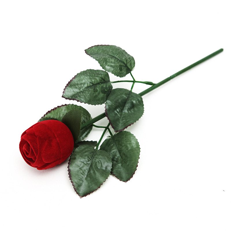 Wedding supplies red rose ring box valentine's day gift personalized creative ring box proposal ring box