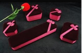 Flannelette ring box small pendant box large pendant box 9*9 bracelet box necklace box