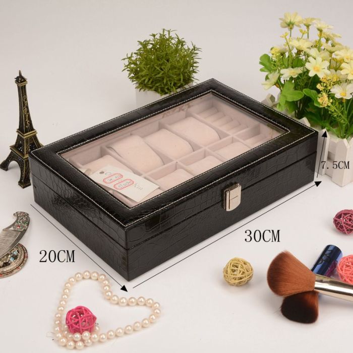 Guanyu new eight watches ring box all day window watch ring storage display box Guanyu new eight watches ring box all day window watch ring storage display box