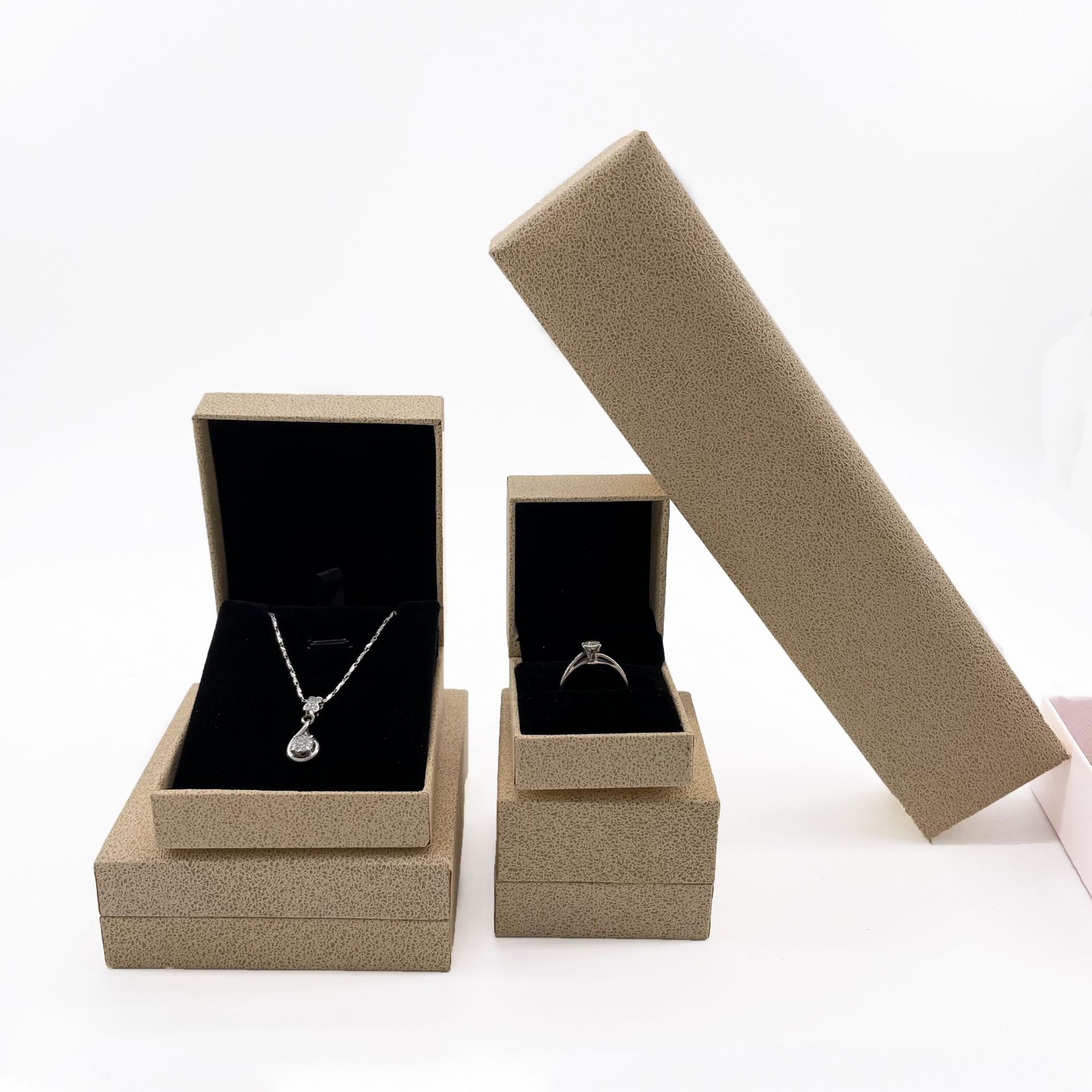 New Jewelry Packing Box Tik Tok Live Stream for Necklace Box Ring Box Earring Lifting Box Factory Direct Sales