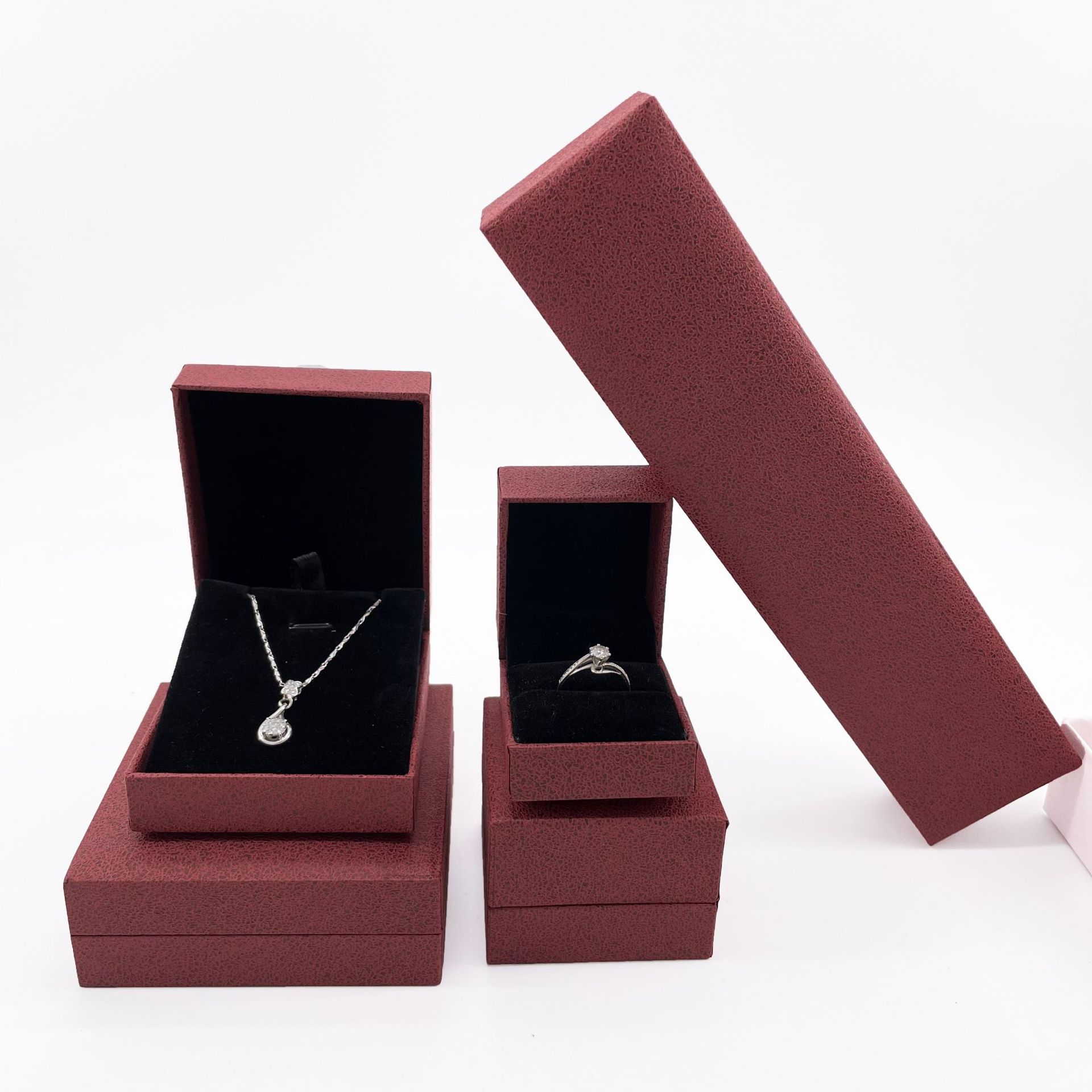 New Jewelry Packing Box Tik Tok Live Stream for Necklace Box Ring Box Earring Lifting Box Factory Direct Sales