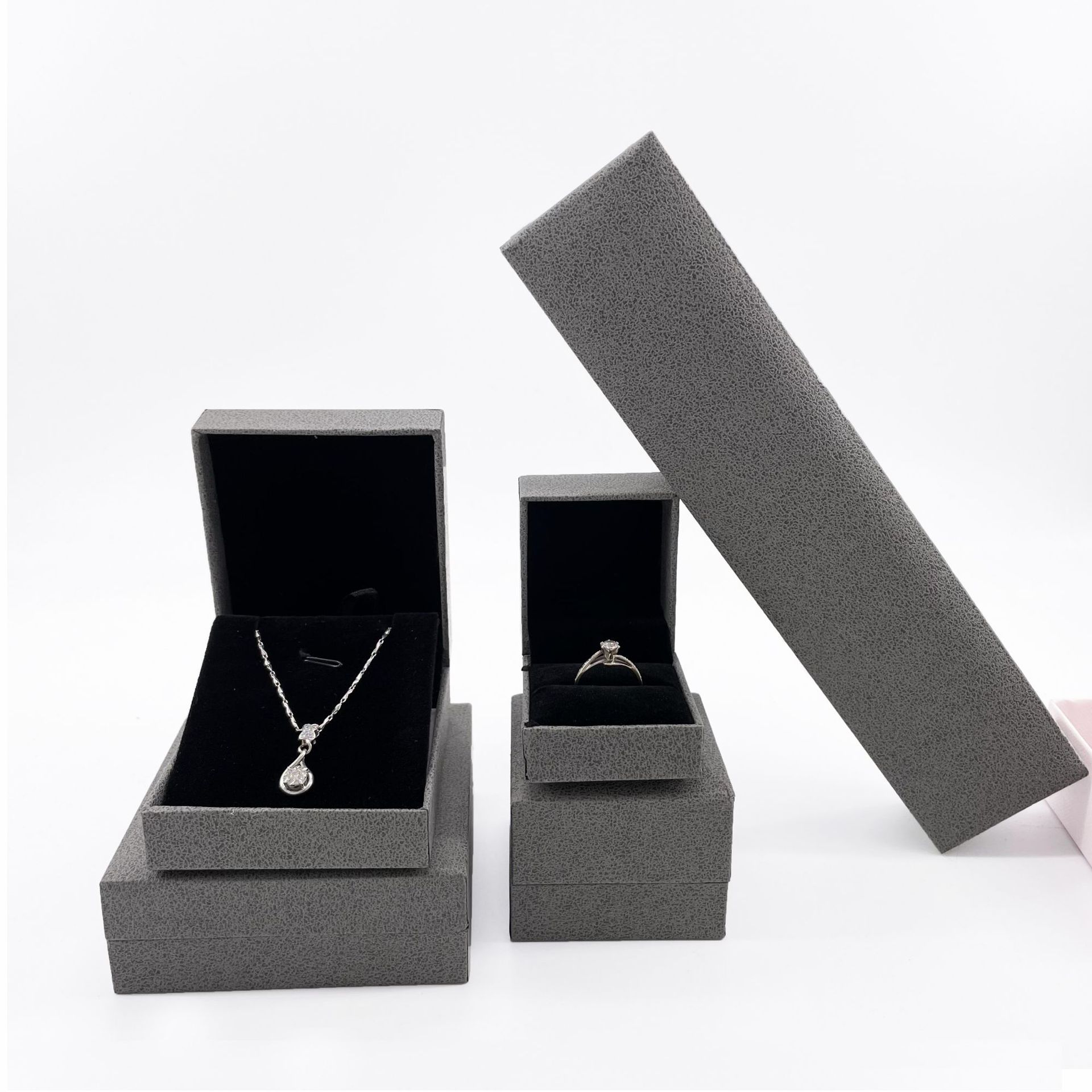 New Jewelry Packing Box Tik Tok Live Stream for Necklace Box Ring Box Earring Lifting Box Factory Direct Sales