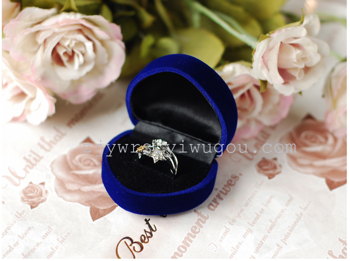 Grade flocked heart ring box red (export brand new) * trinket box jewelry box * peach ring box Grade flocked heart ring box red (export brand new) * trinket box jewelry box * peach ring box