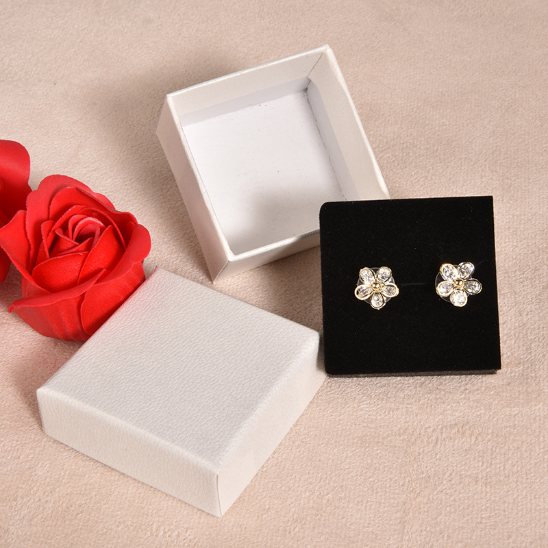 Ring Box White Tiandigai Blype White Crystal Box Jewelry Ring Necklace Bracelet Bracelet Box Packaging Gift Box in Stock